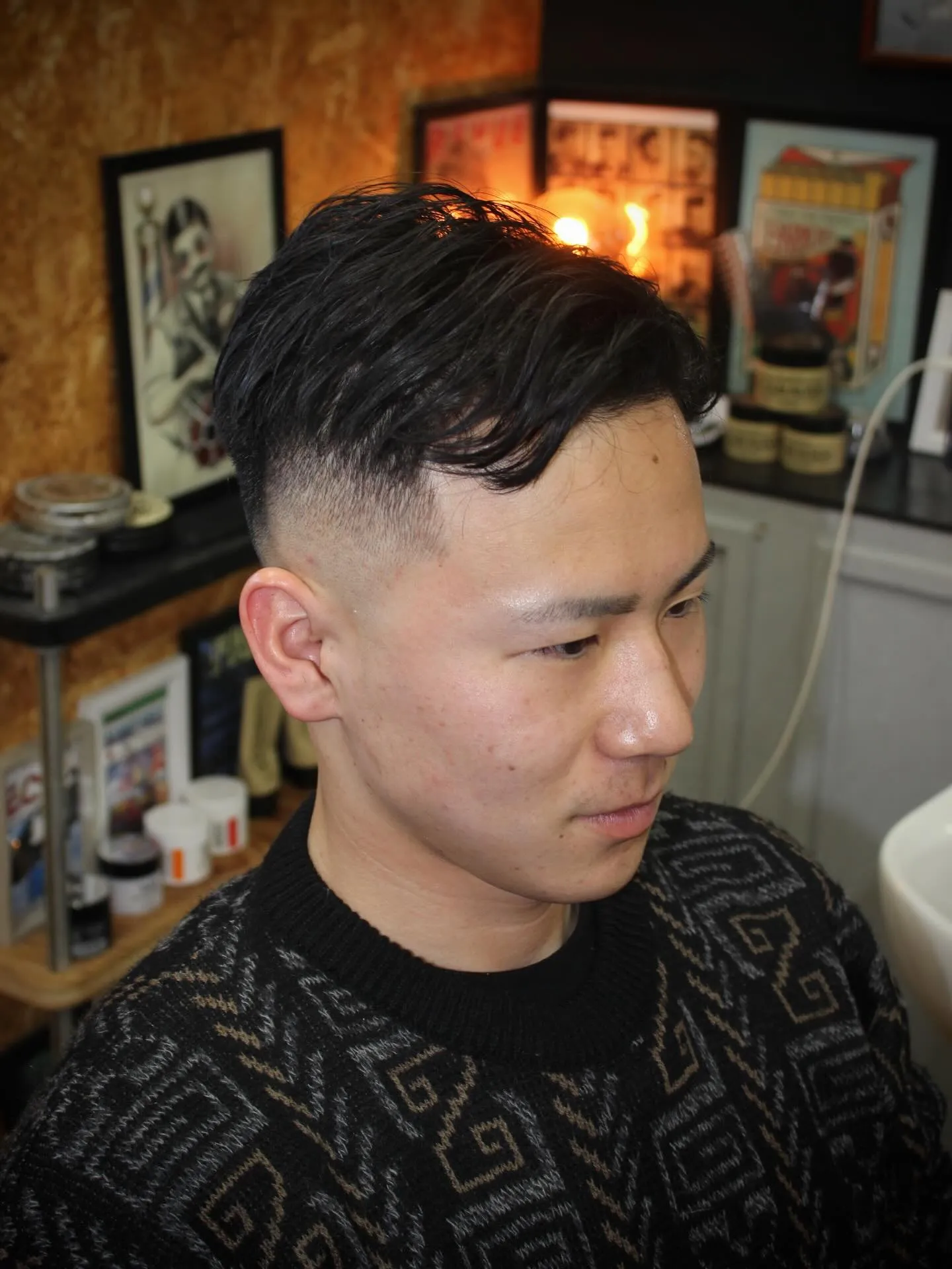 七三スキンフェード