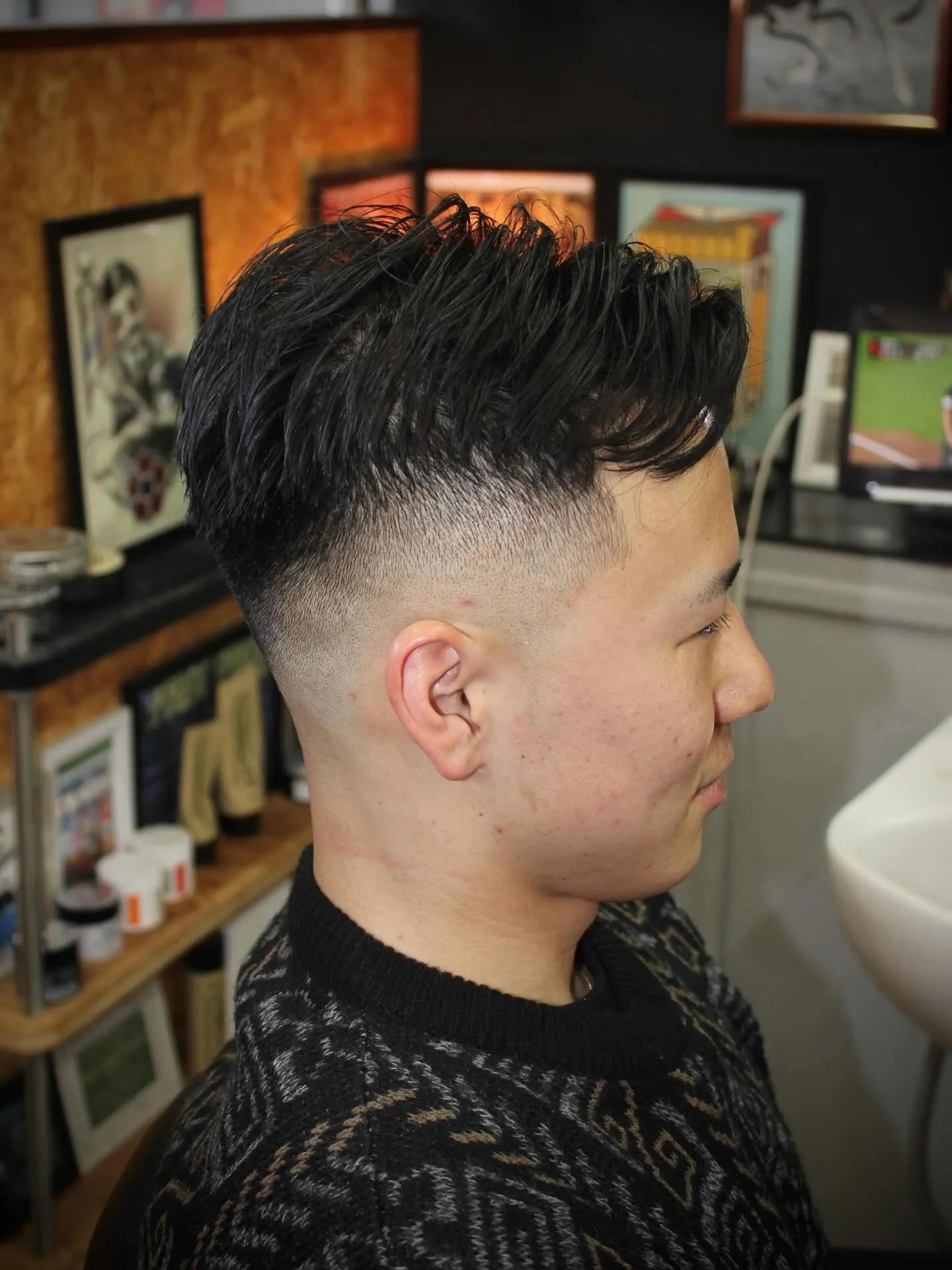 七三スキンフェード