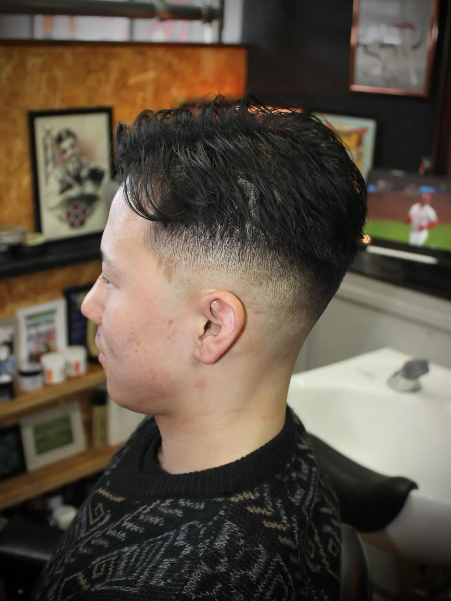 七三スキンフェード