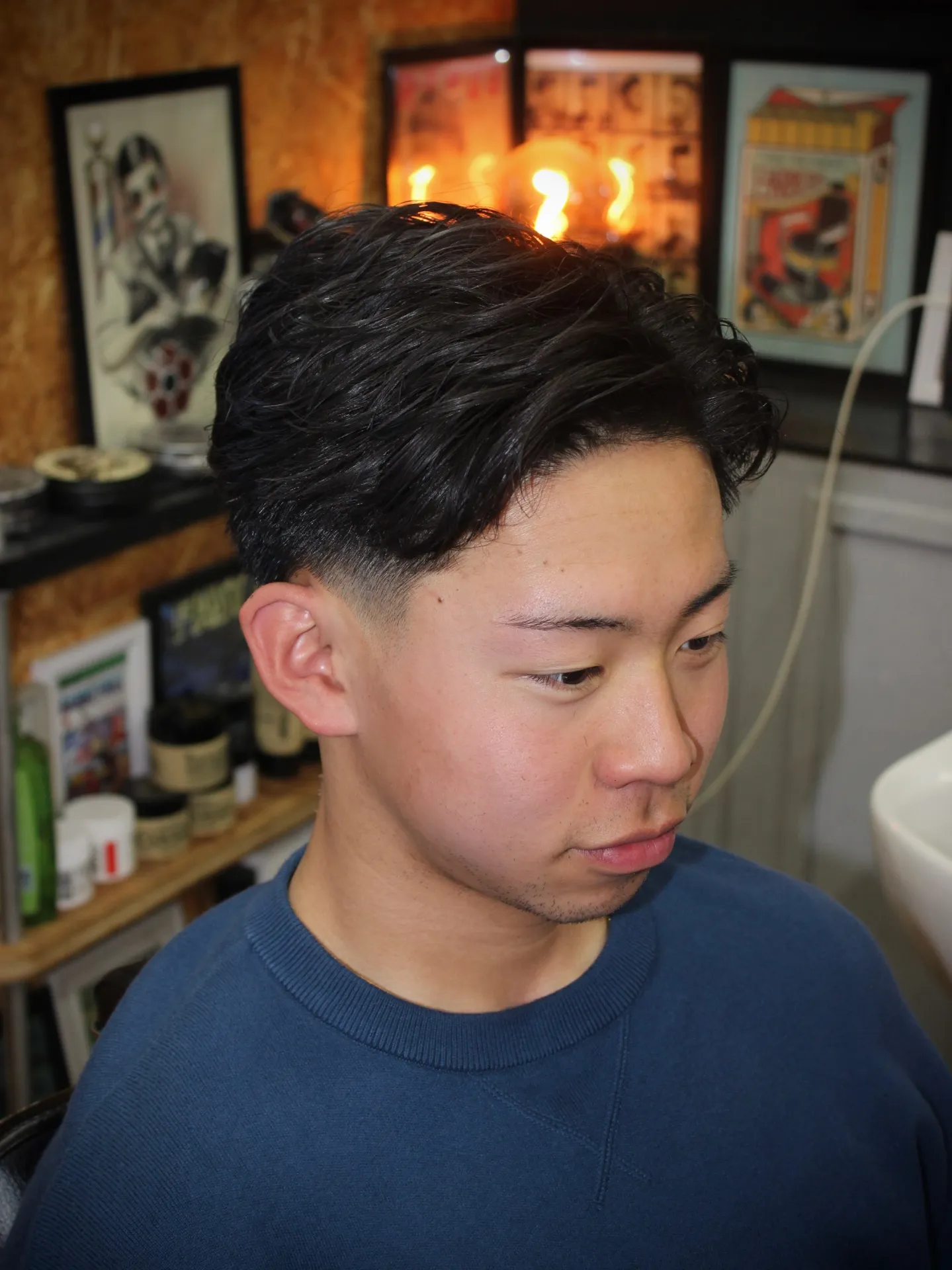 テーパーフェードショート