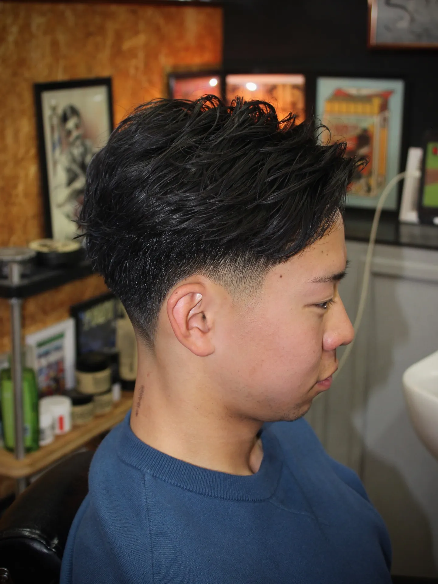 テーパーフェードショート